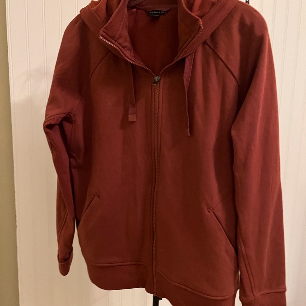 Athleta Hooded Sweatshirt Front-Zip
